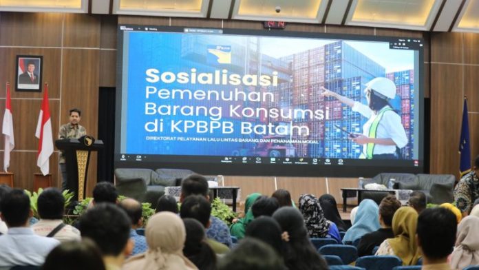 Direktorat Pelayanan Lalu Lintas Barang dan Penanaman Modal BP Batam menggelar Sosialisasi Rencana Pemasukan Barang Konsumsi Tahun 2025. (Foto: dok BP Batam)